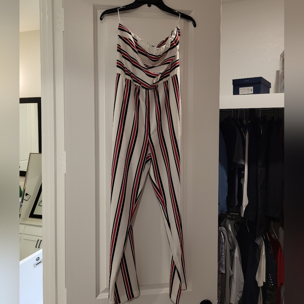 Express strapless jumpsuit